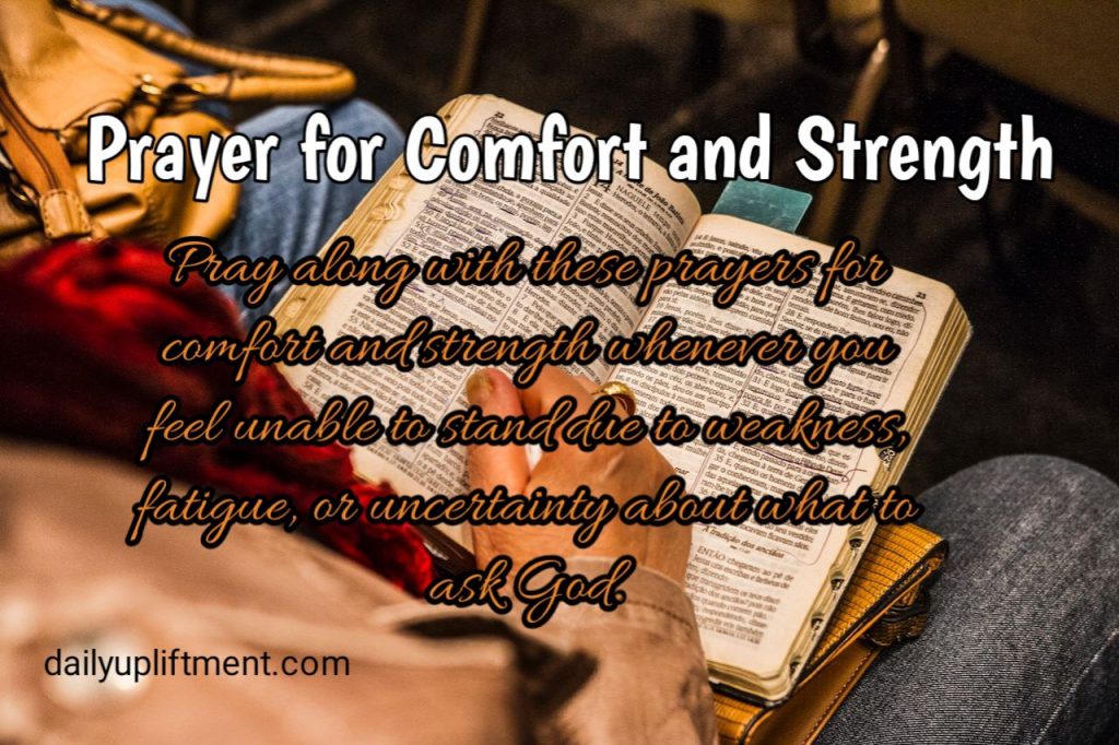 Prayer for Comfort and Strength