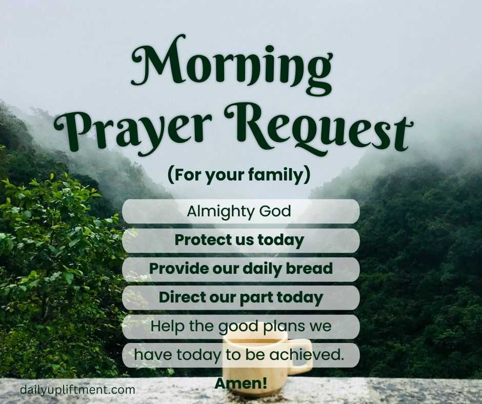 family morning prayers