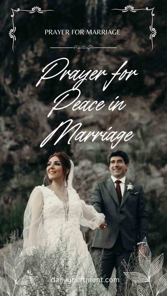 Prayer for Peace in Marriage