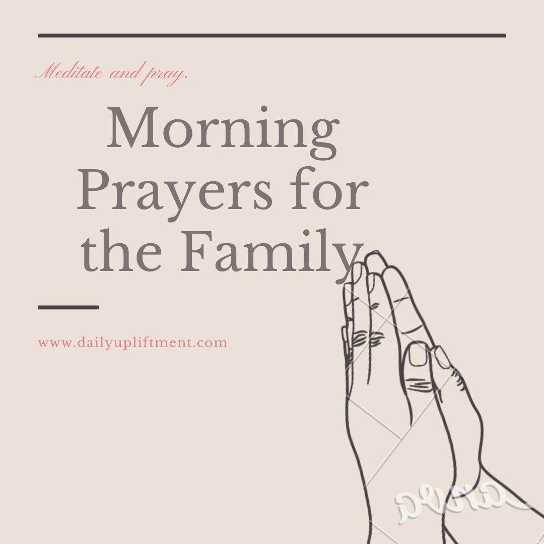 Best Morning Prayers for the Family