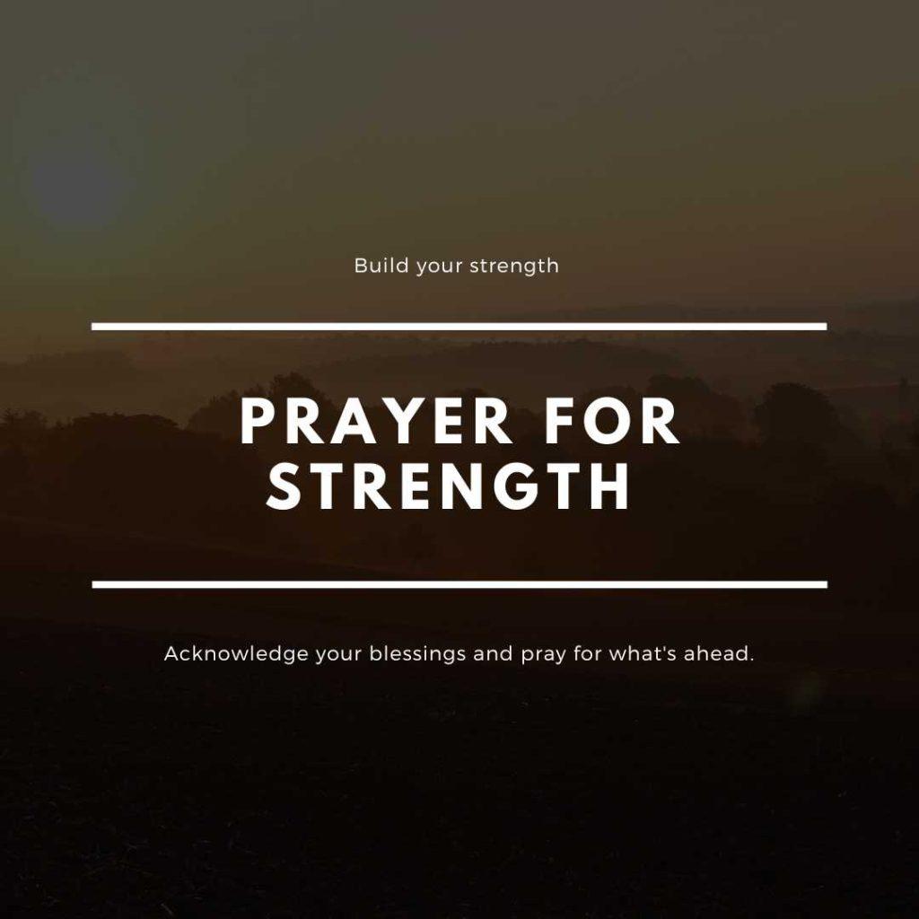 Prayer for strength to be in charge over my life